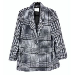 Women’s Oversized Plaid Blazer Jacket